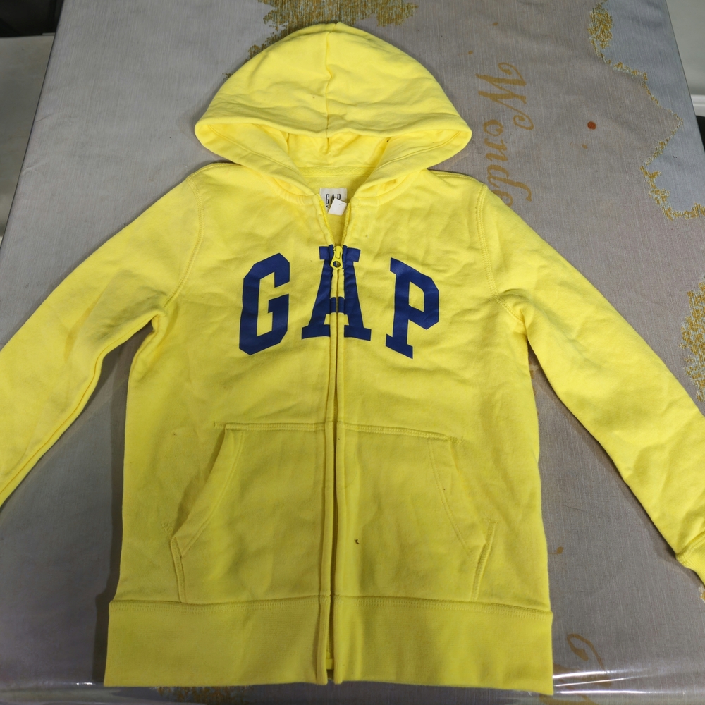 GAP Kids Yellow Hoodie with Blue Logo